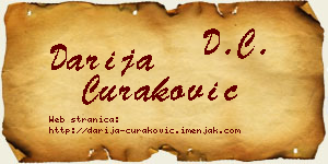 Darija Curaković vizit kartica
